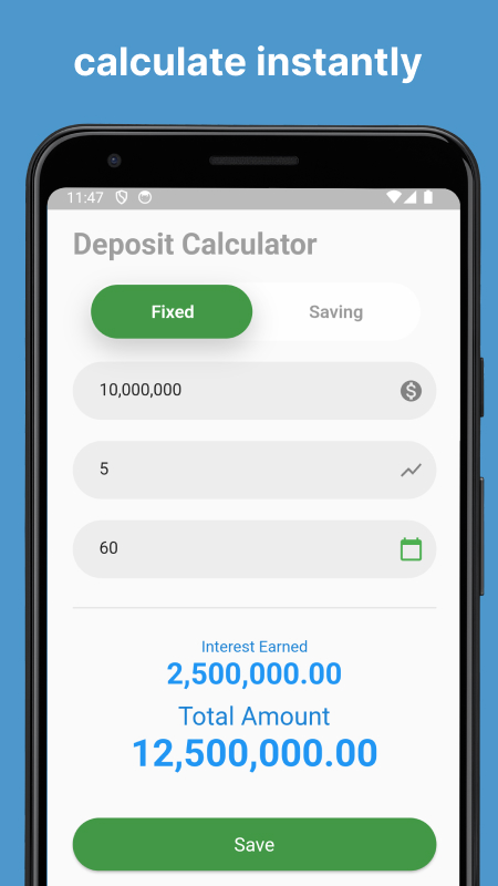 Deposit Calculator Screenshot 1
